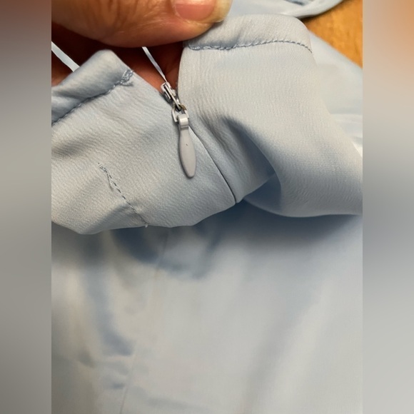 Urban Outfitters baby blue satin body con slip dress. Barely worn! GUC Size XS - Picture 5 of 9